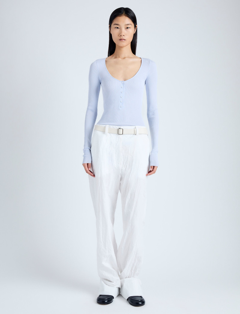 Proenza Schouler Rory Pant in Crinkle Cotton Poplin outlook