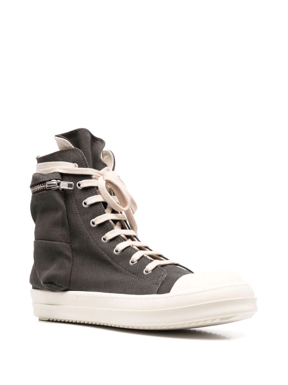 high-top lace-up sneakers - 2