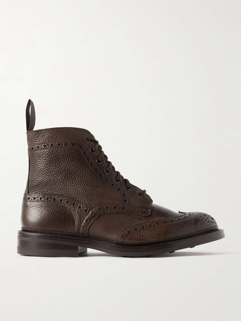 Stow in Dark Leather Boots - 1