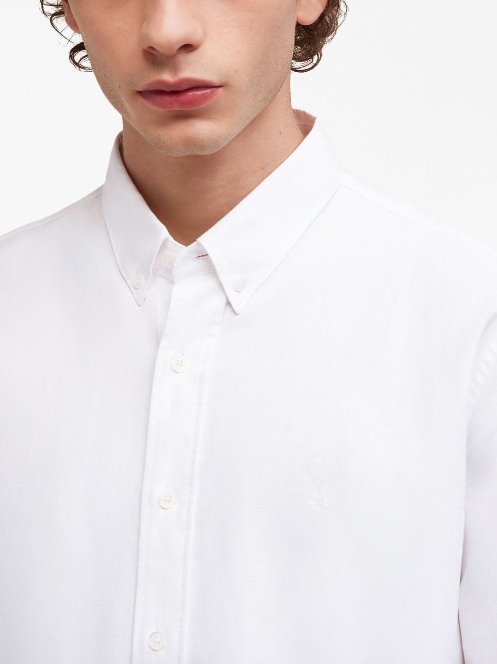 button-down cotton shirt - 6