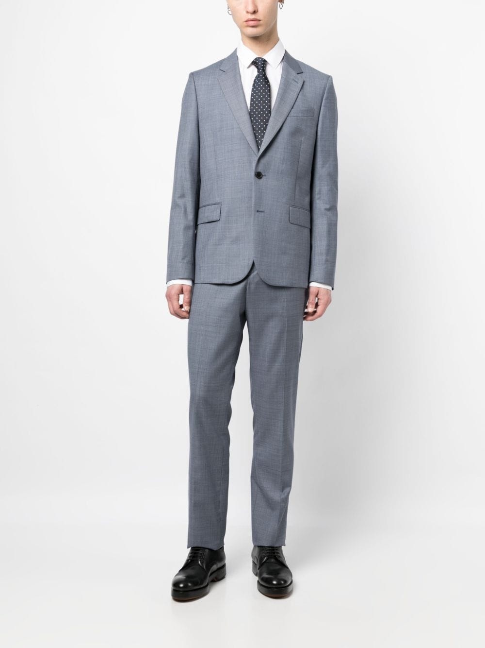 single-breasted wool suit - 2