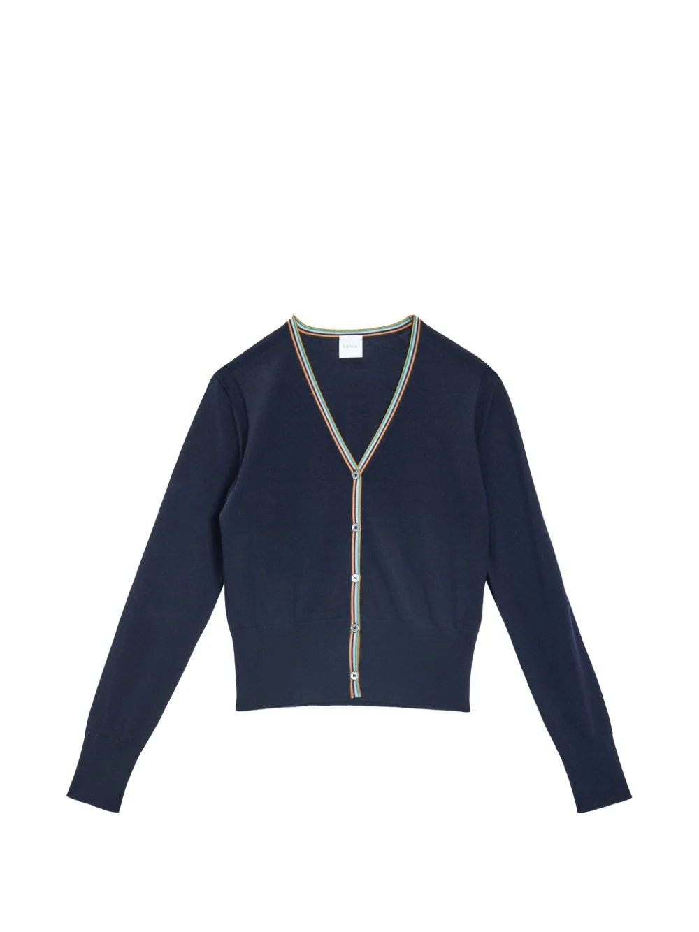 Signature Stripe merino wool cardigan - 1