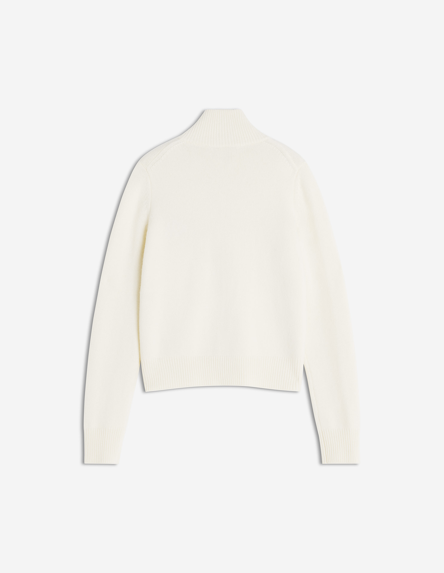 FOX HEAD INTARSIA MERINO HIGH NECK CARDIGAN - 6