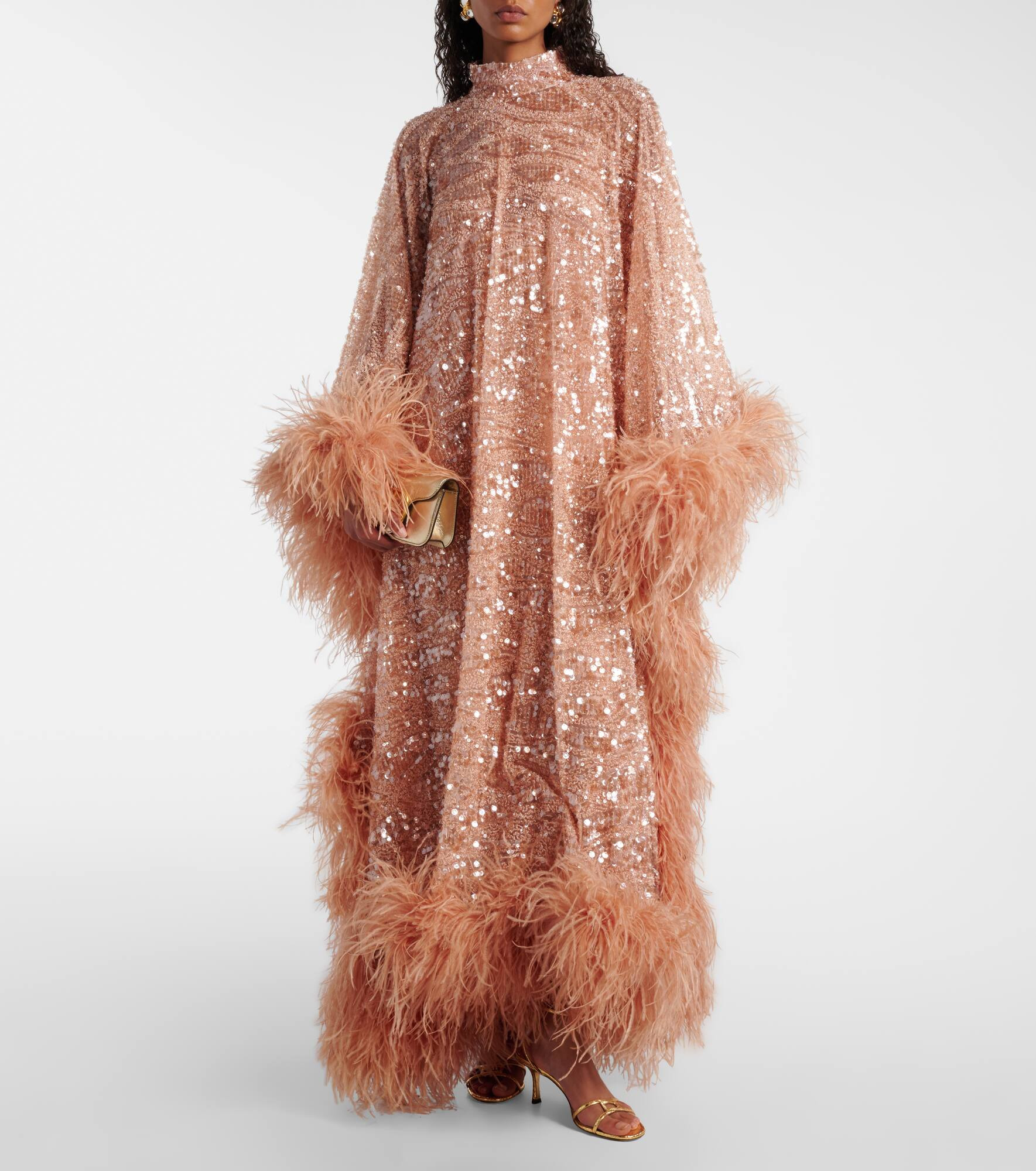 Casta Diva Sublime sequined tulle kaftan - 2