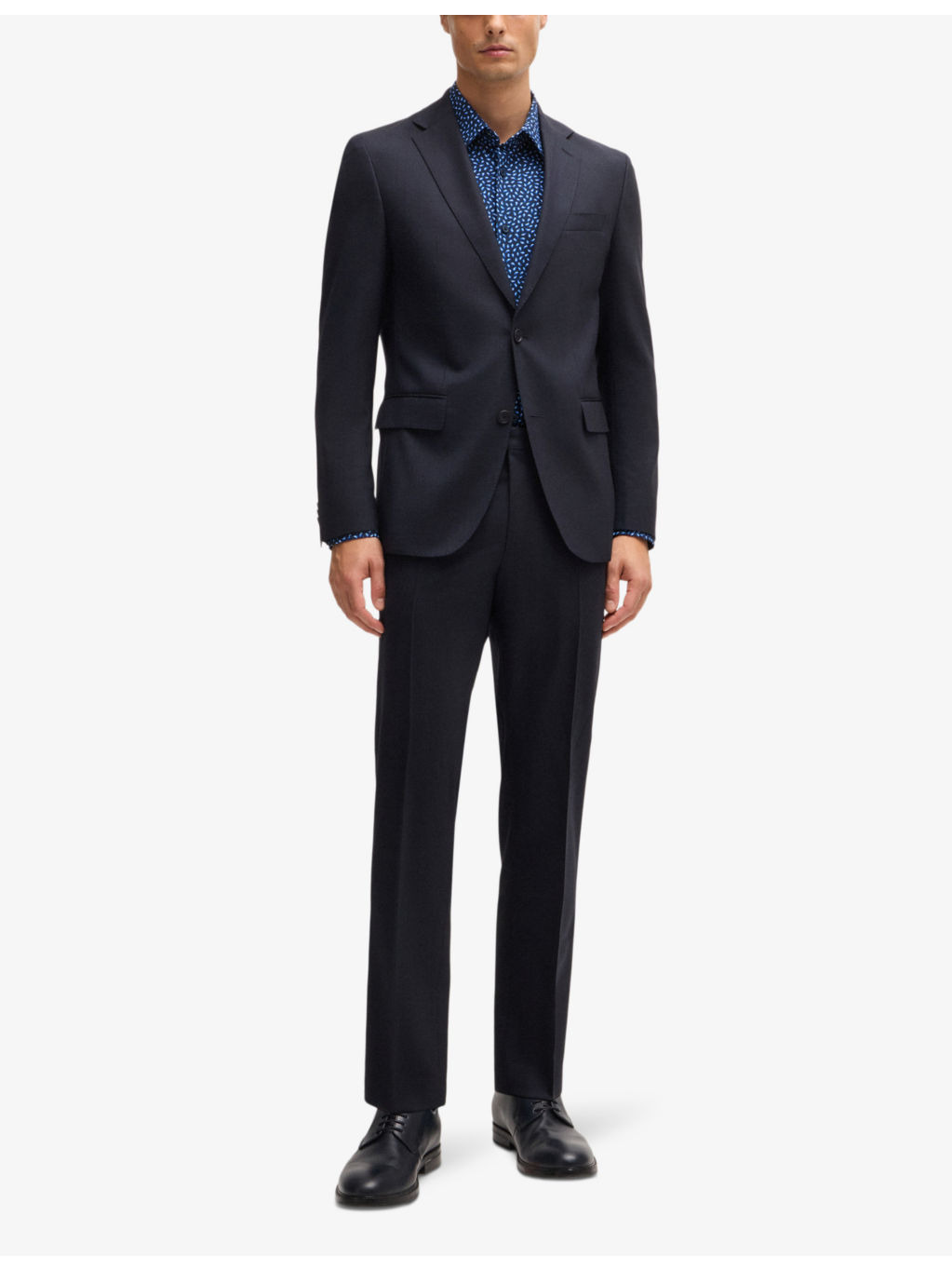 Geometric-pattern slim-fit stretch-jersey shirt - 2