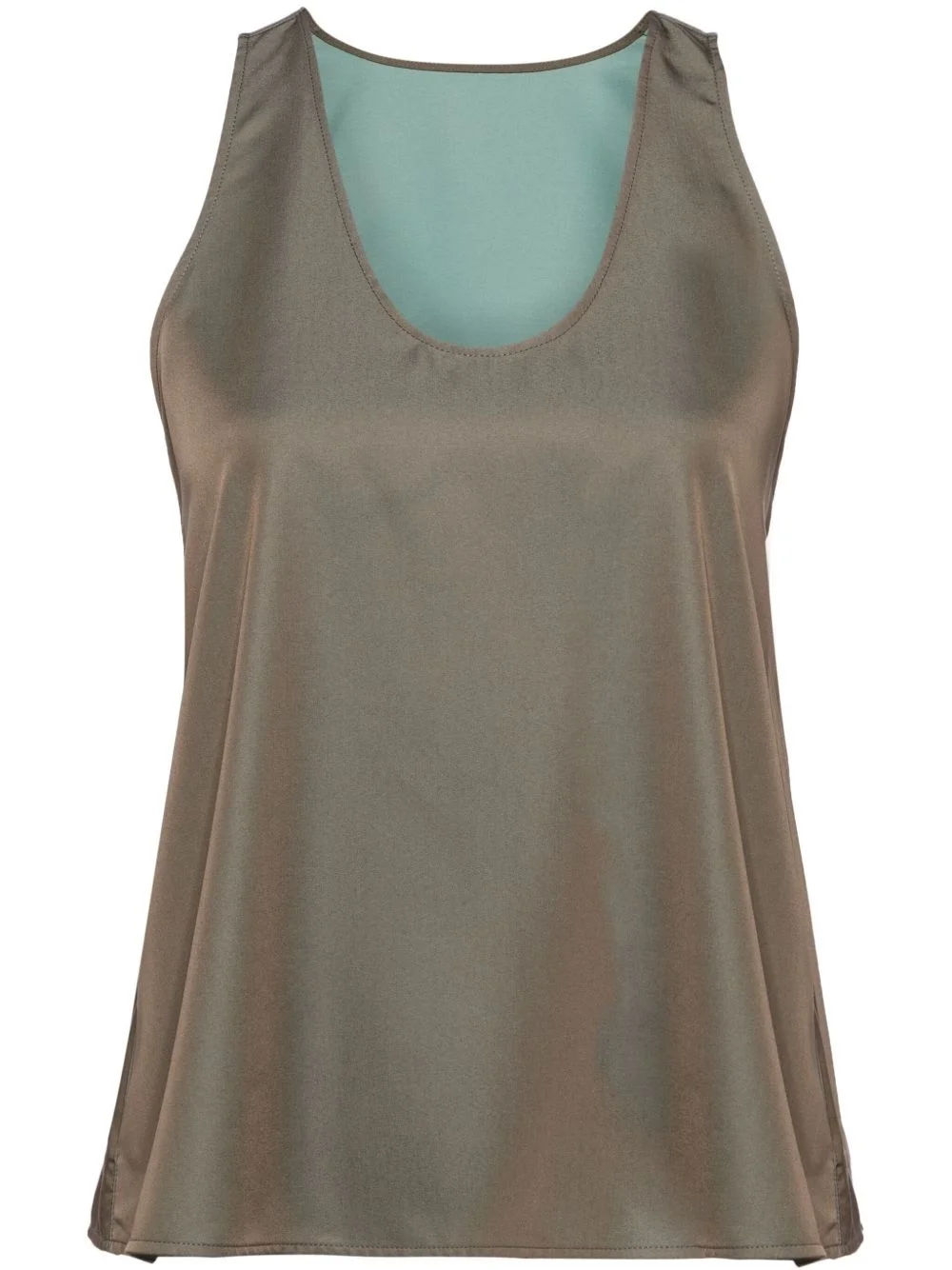 strap-detail layered tank top - 1