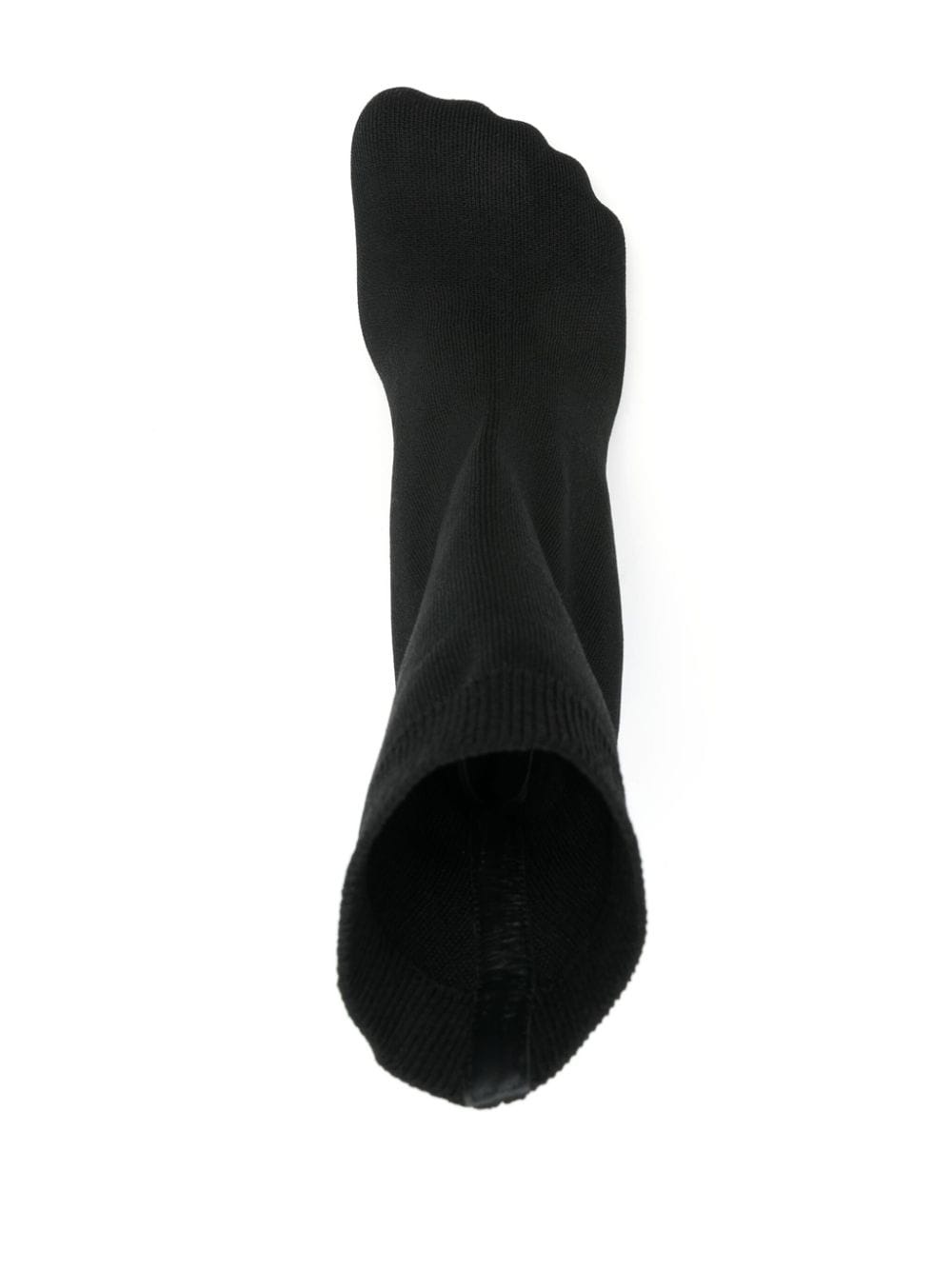 100mm knitted ankle boots - 4