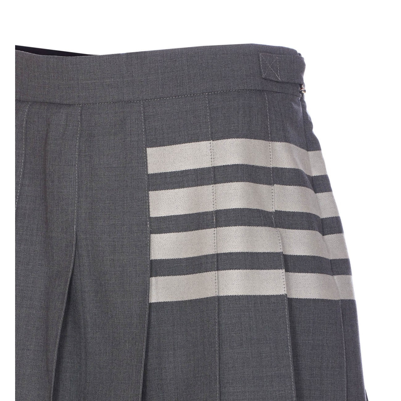 Thom Browne Women 4Bar Pleated Skirt - 4