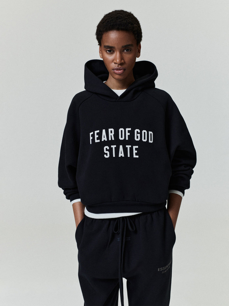 Womens Modern Fleece Raglan Hoodie 5