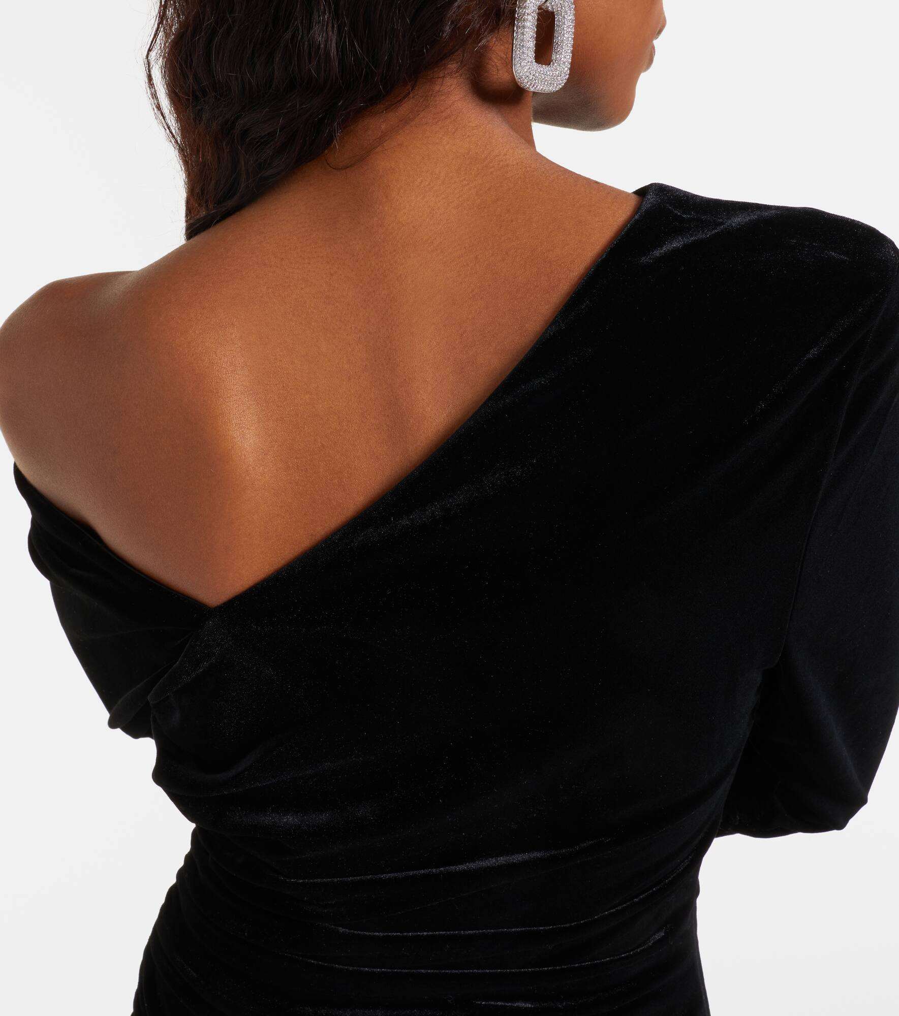 Ettore ruched velvet minidress - 6