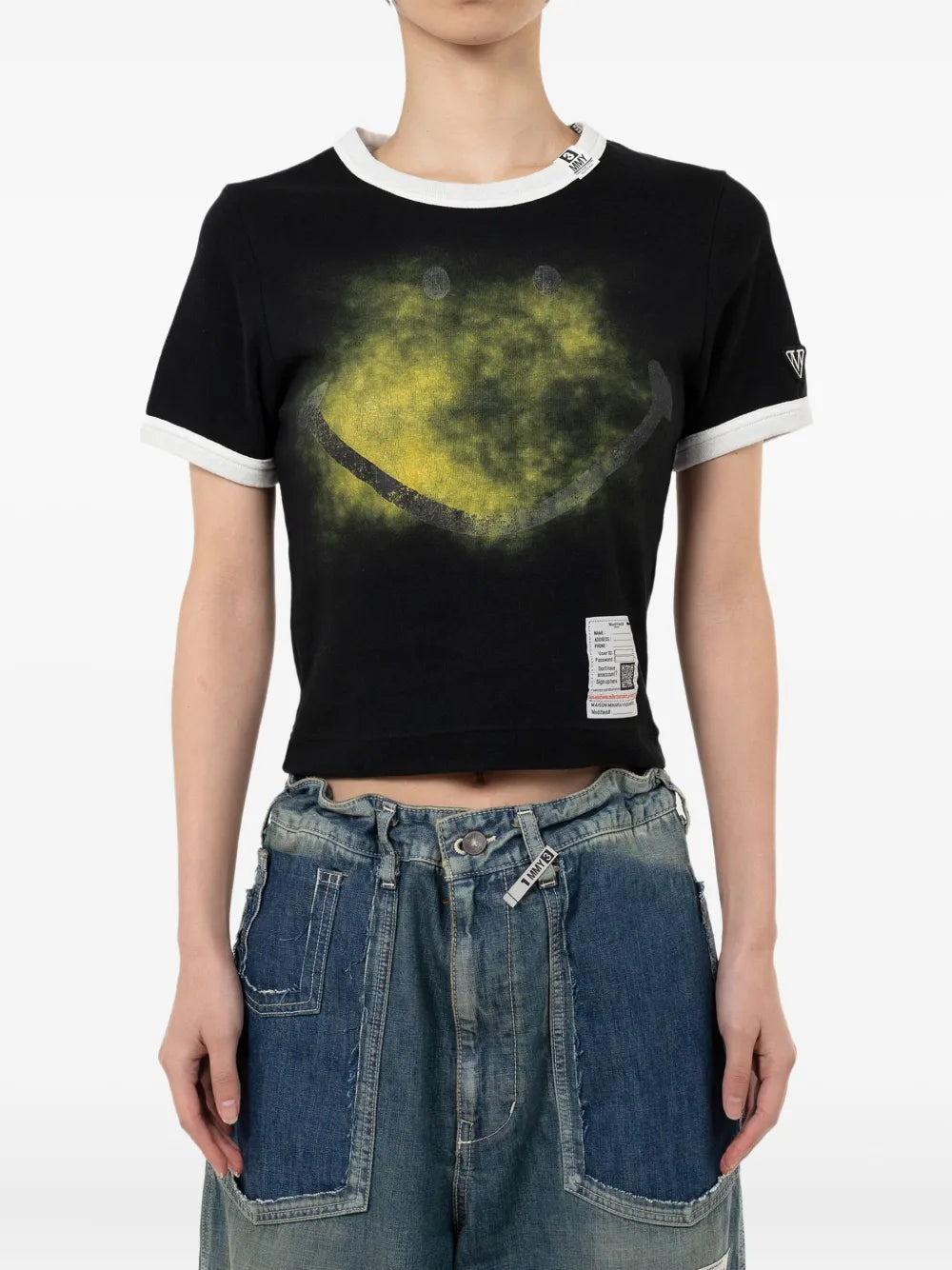 Smily Face Printed Mini Tee - 2