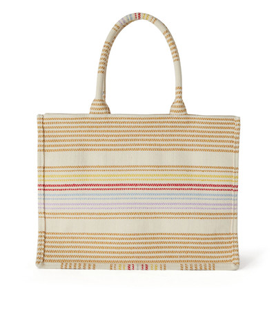 MSGM Cotton canvas tote with embroidered logo outlook