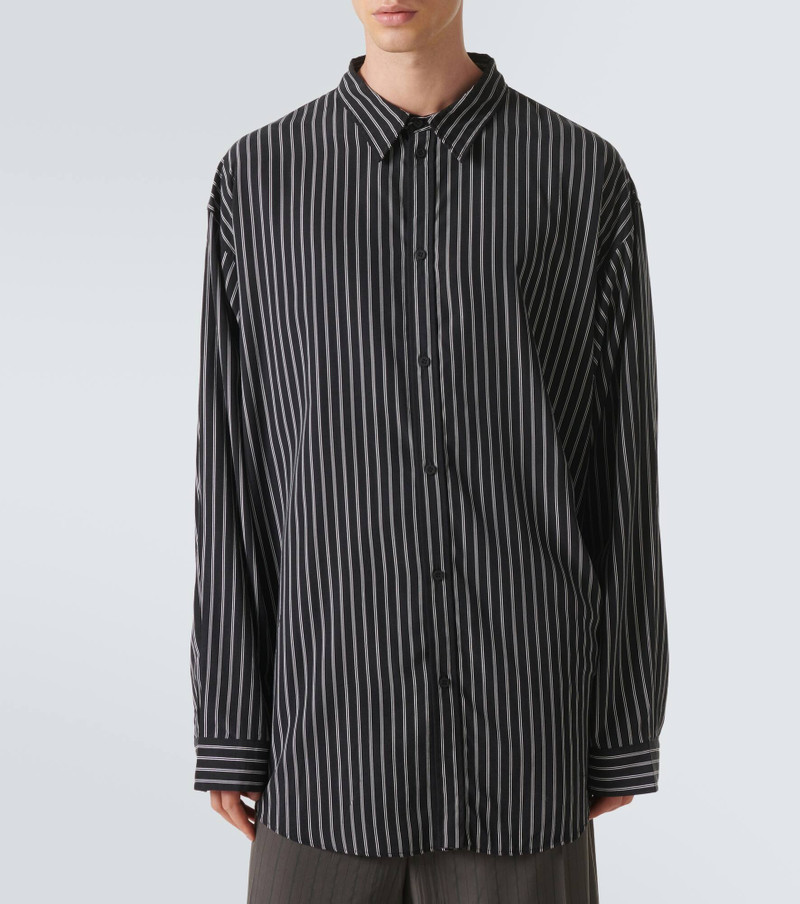 Flowing striped poplin shirt 3