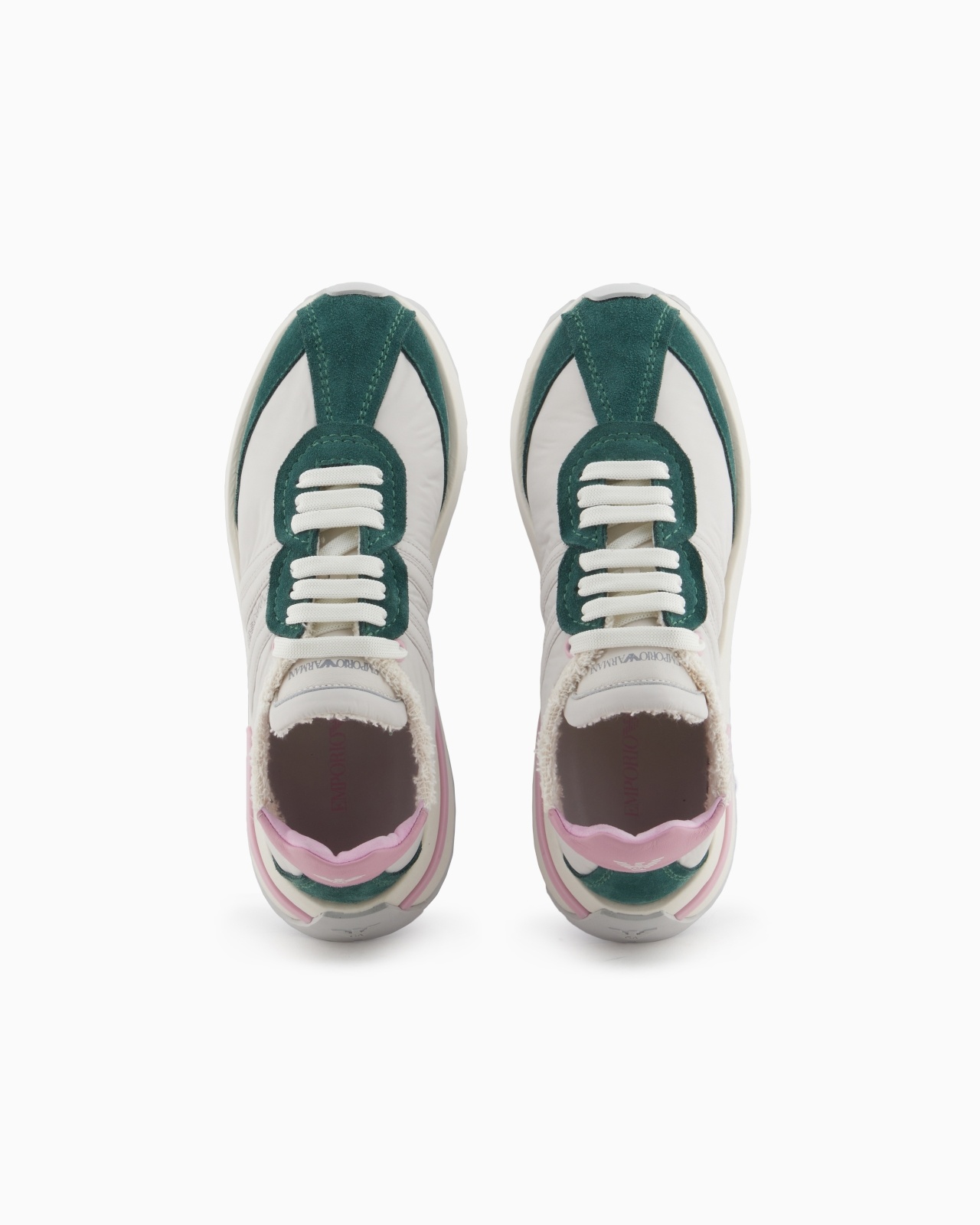 NYLON SNEAKERS WITH SUEDE DETAILS - 3