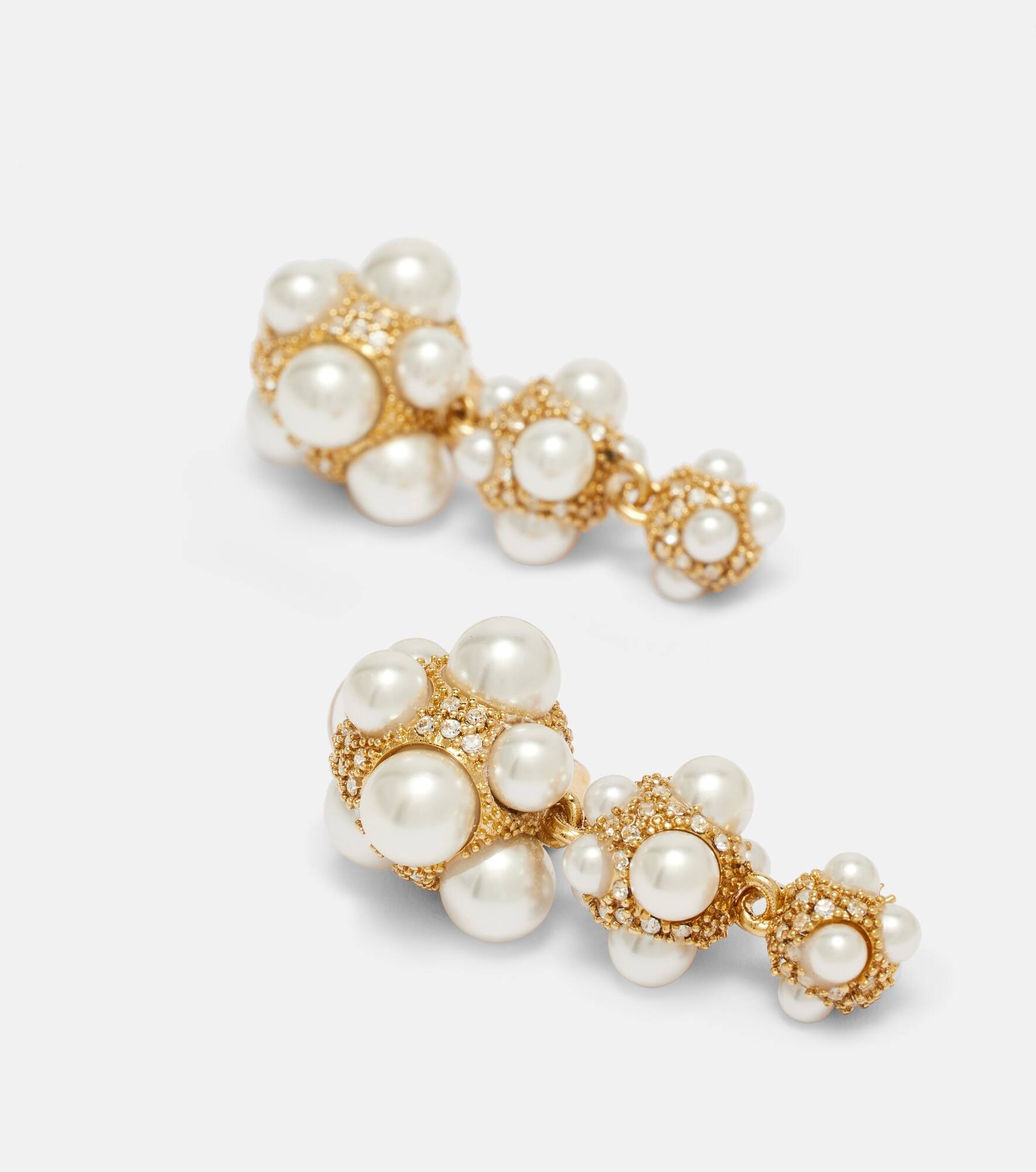 Embellished drop earrings - 4