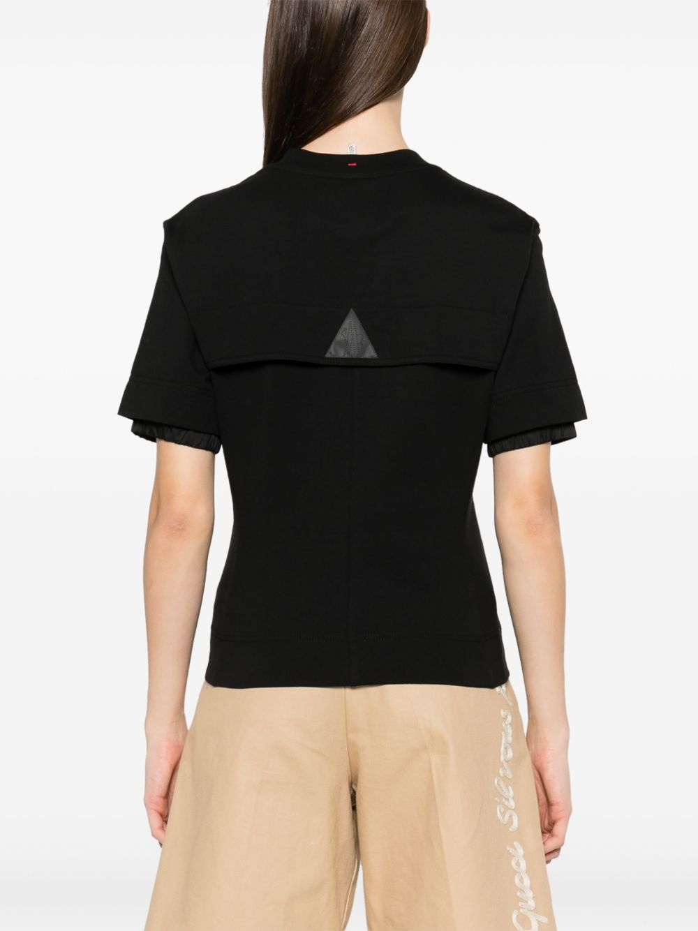 logo-patch cotton T-shirt - 4