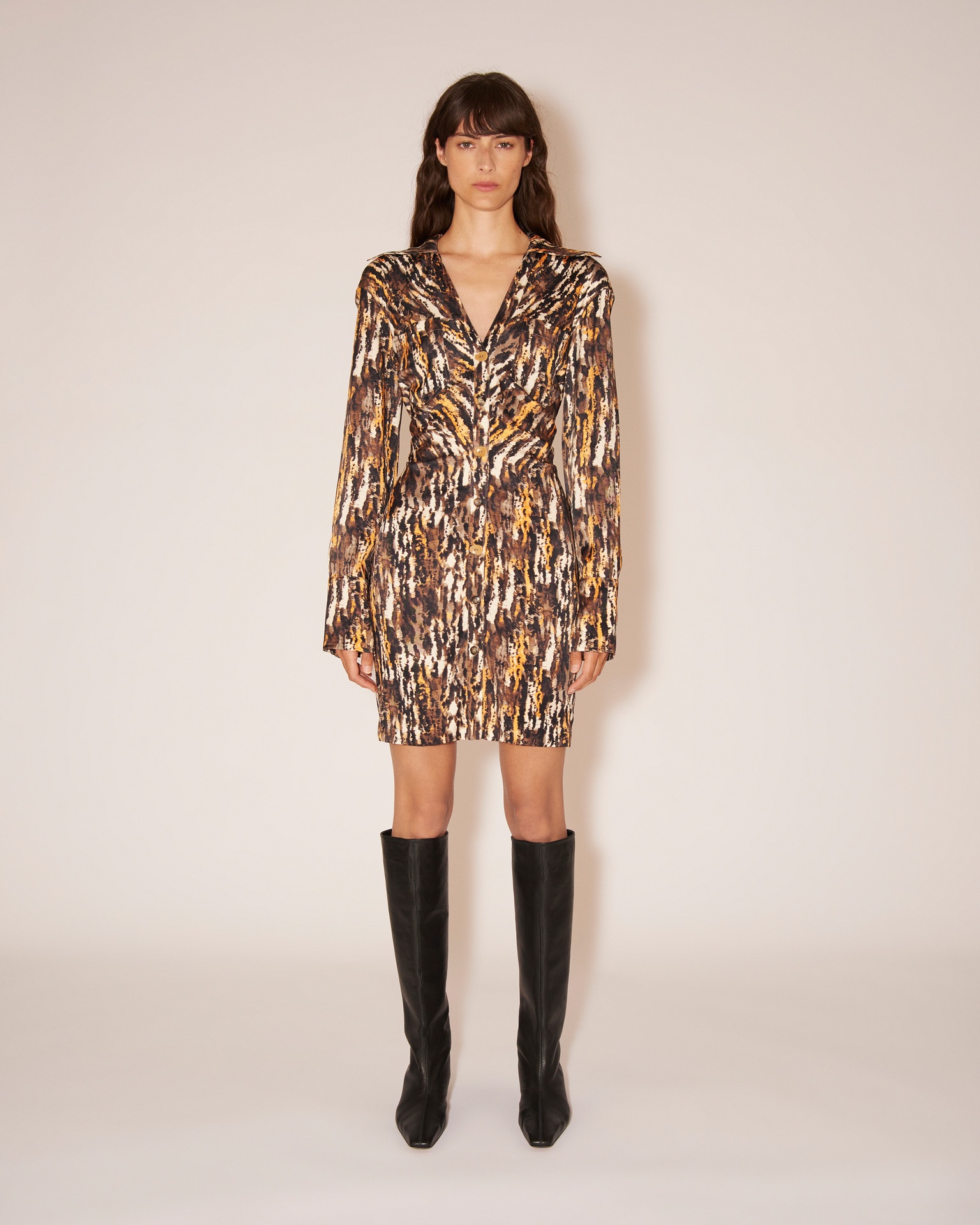 PIPPA - Leather knee boots - Black - 3