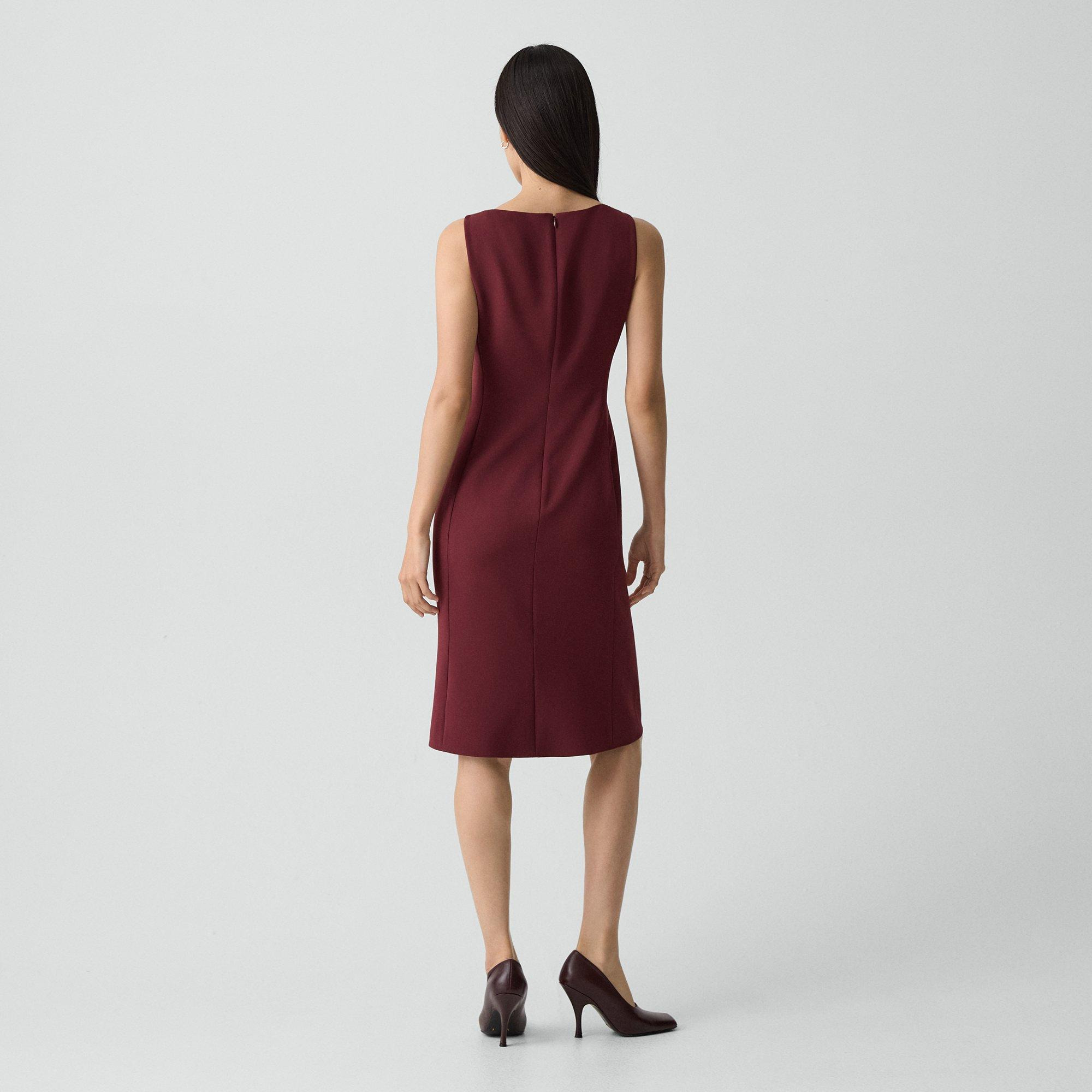 Flared Dress in Admiral Crepe - 4