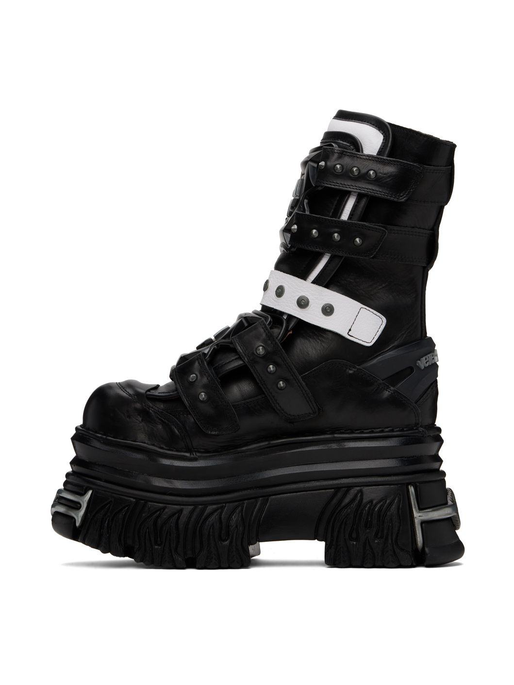 Black & White New Rock Edition Gamer Boots - 3