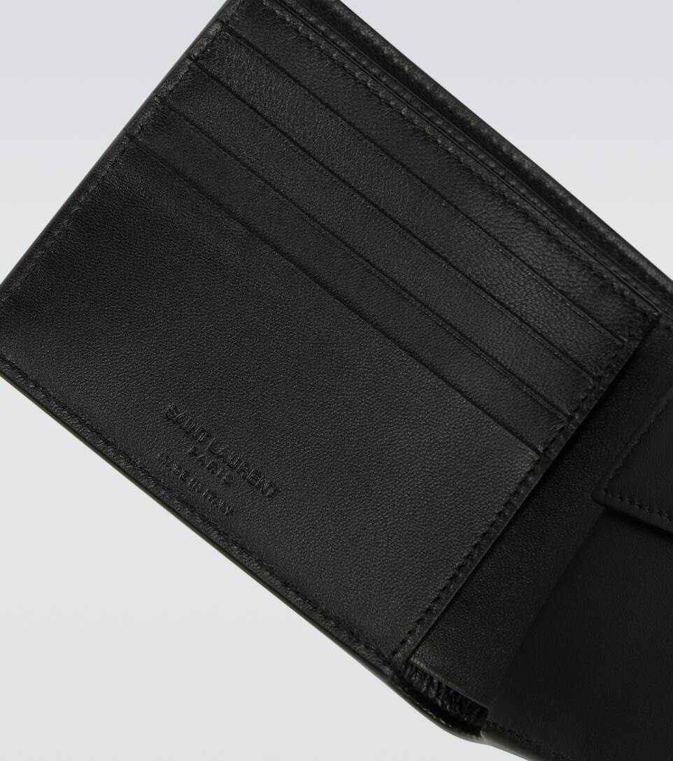 East/West embossed leather wallet - 4