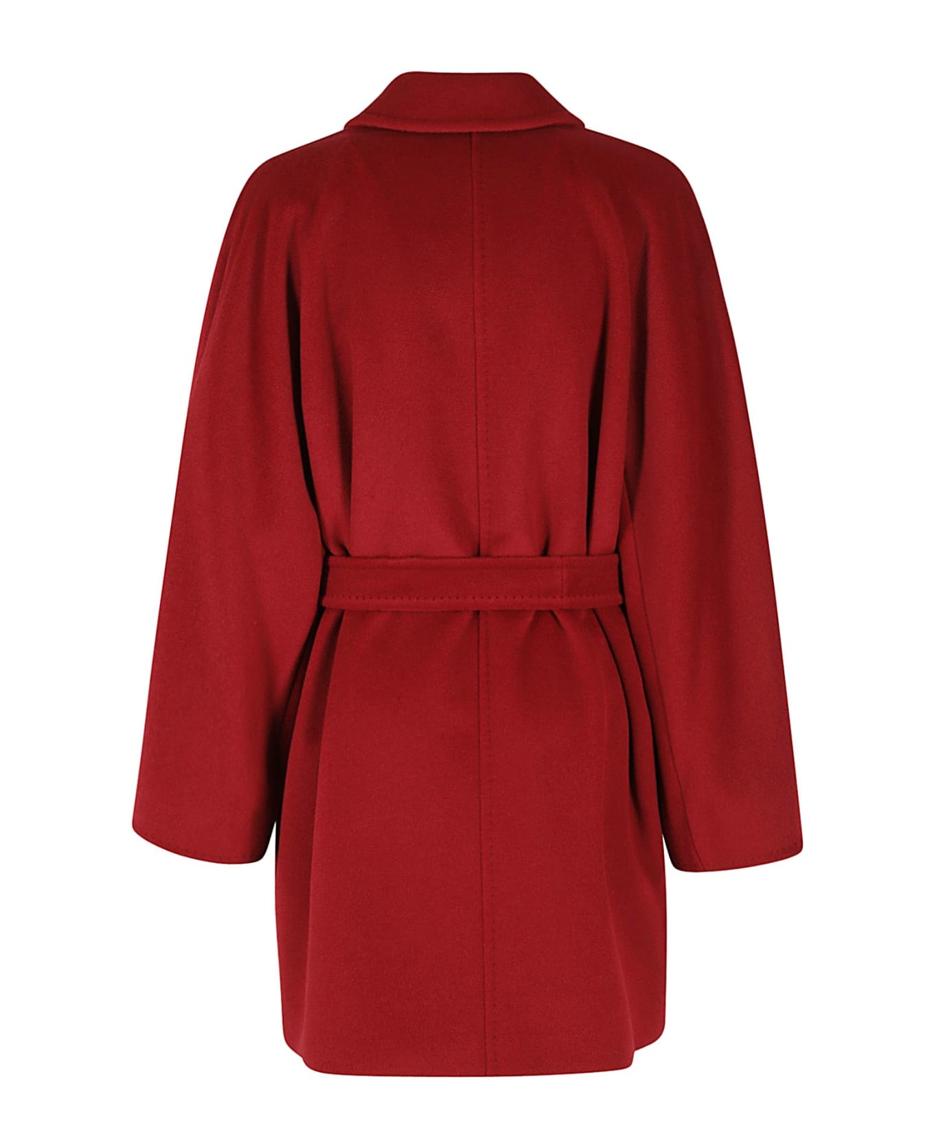 Double-breasted Belted Coat - 2