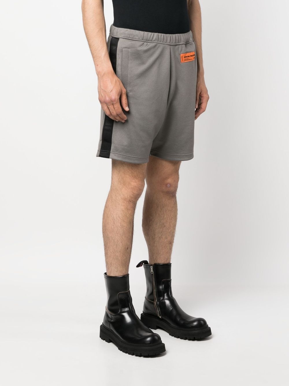 logo-patch track shorts - 3