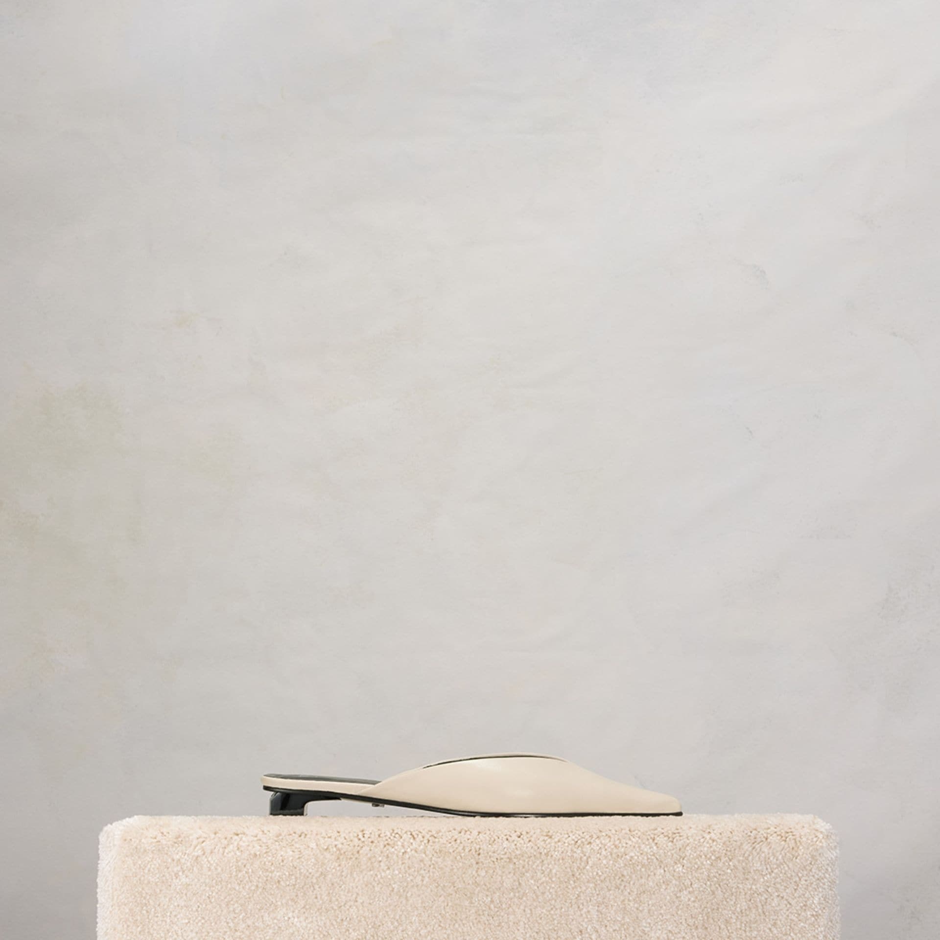Pointed Toe Flat Mules - 1