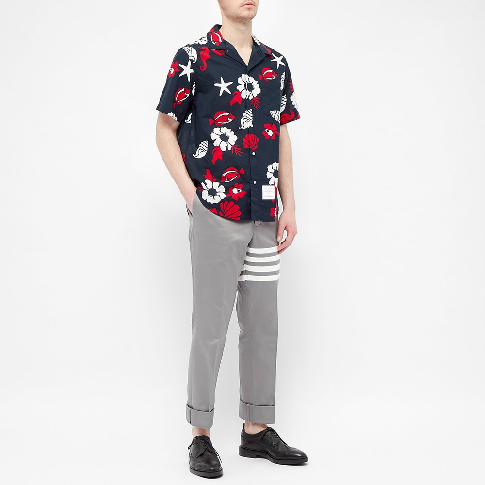 Thom Browne Floral Print Vacation Shirt - 5