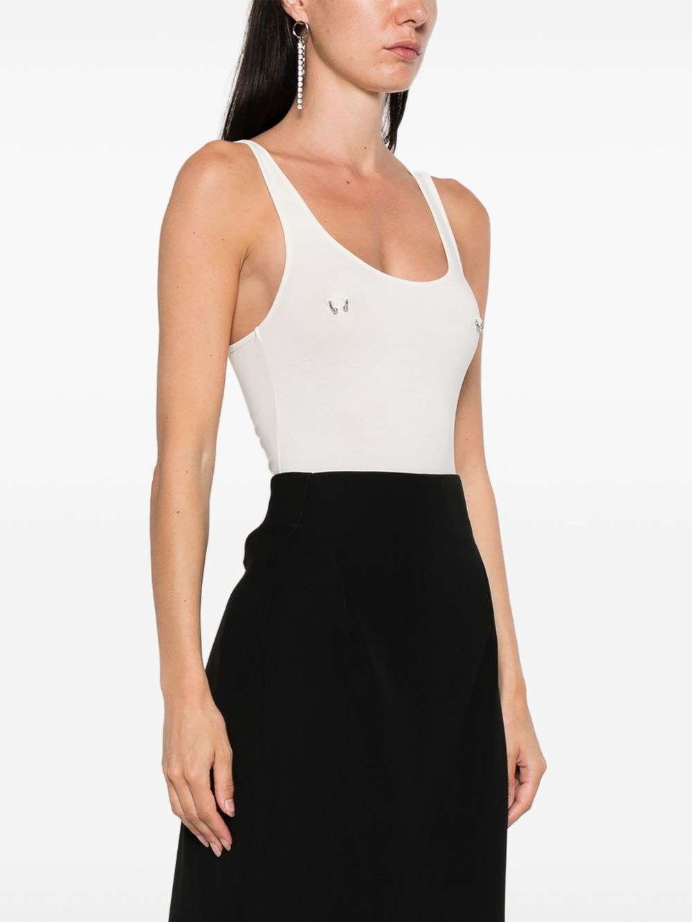 scoop-neck embellished bodysuit - 3