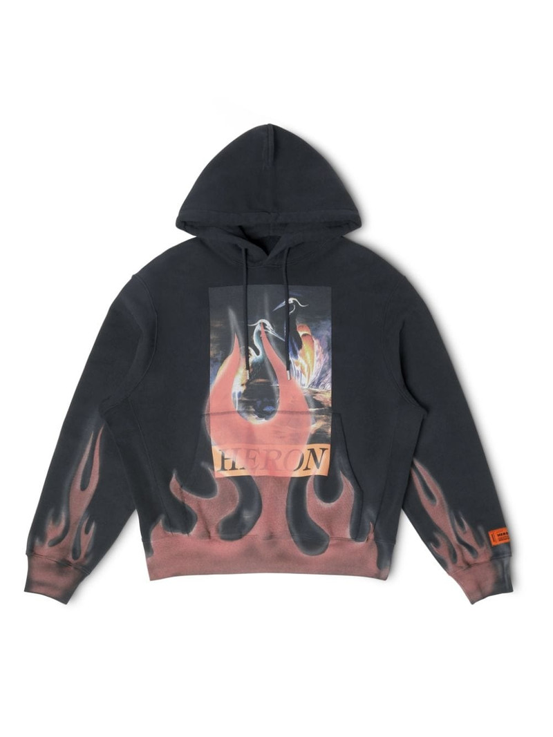 Heron Times Flames Hoodie - 1
