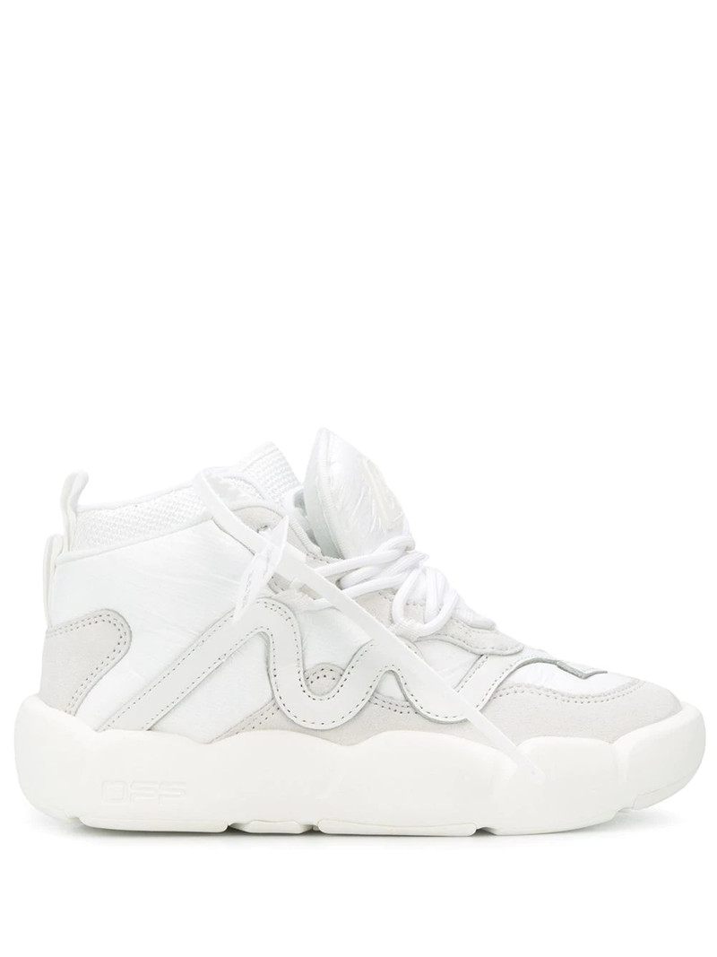 high-top leather sneakers 1