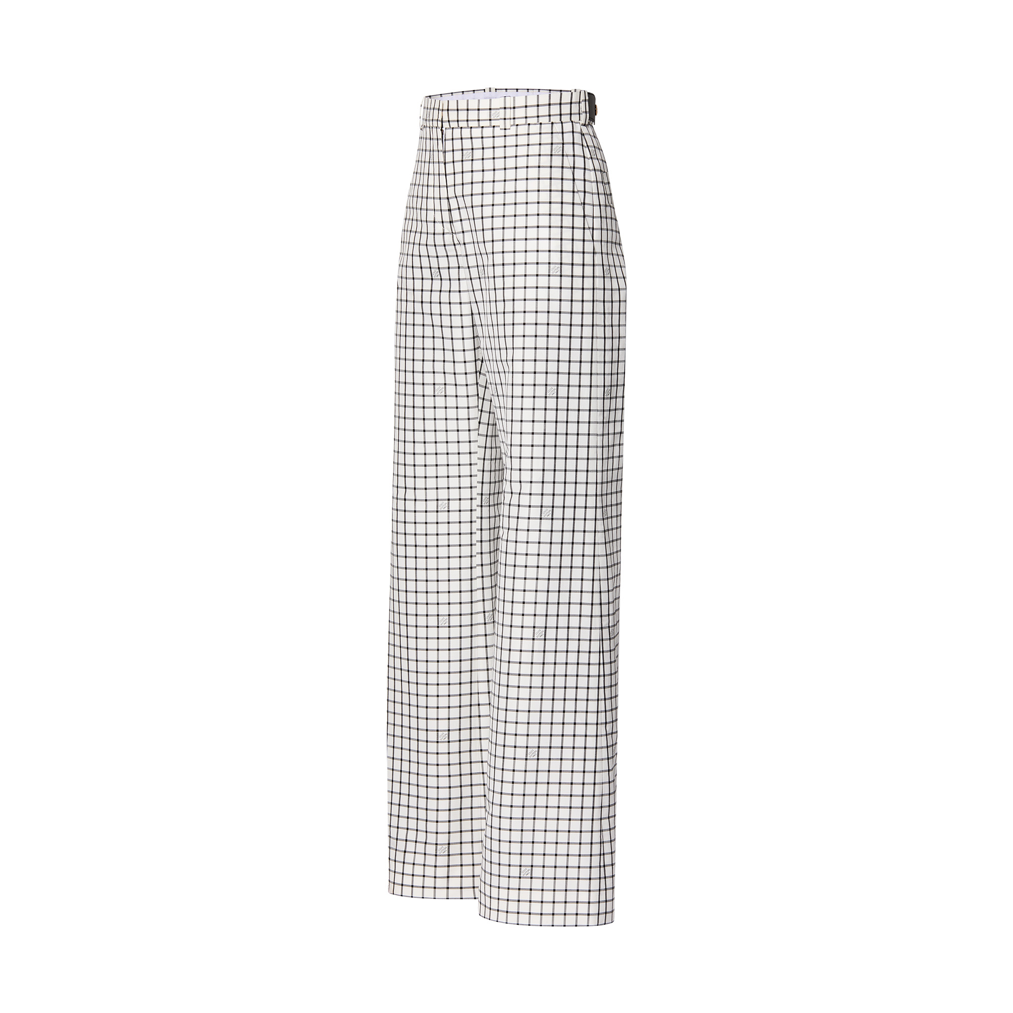 Check Print Pants - 2