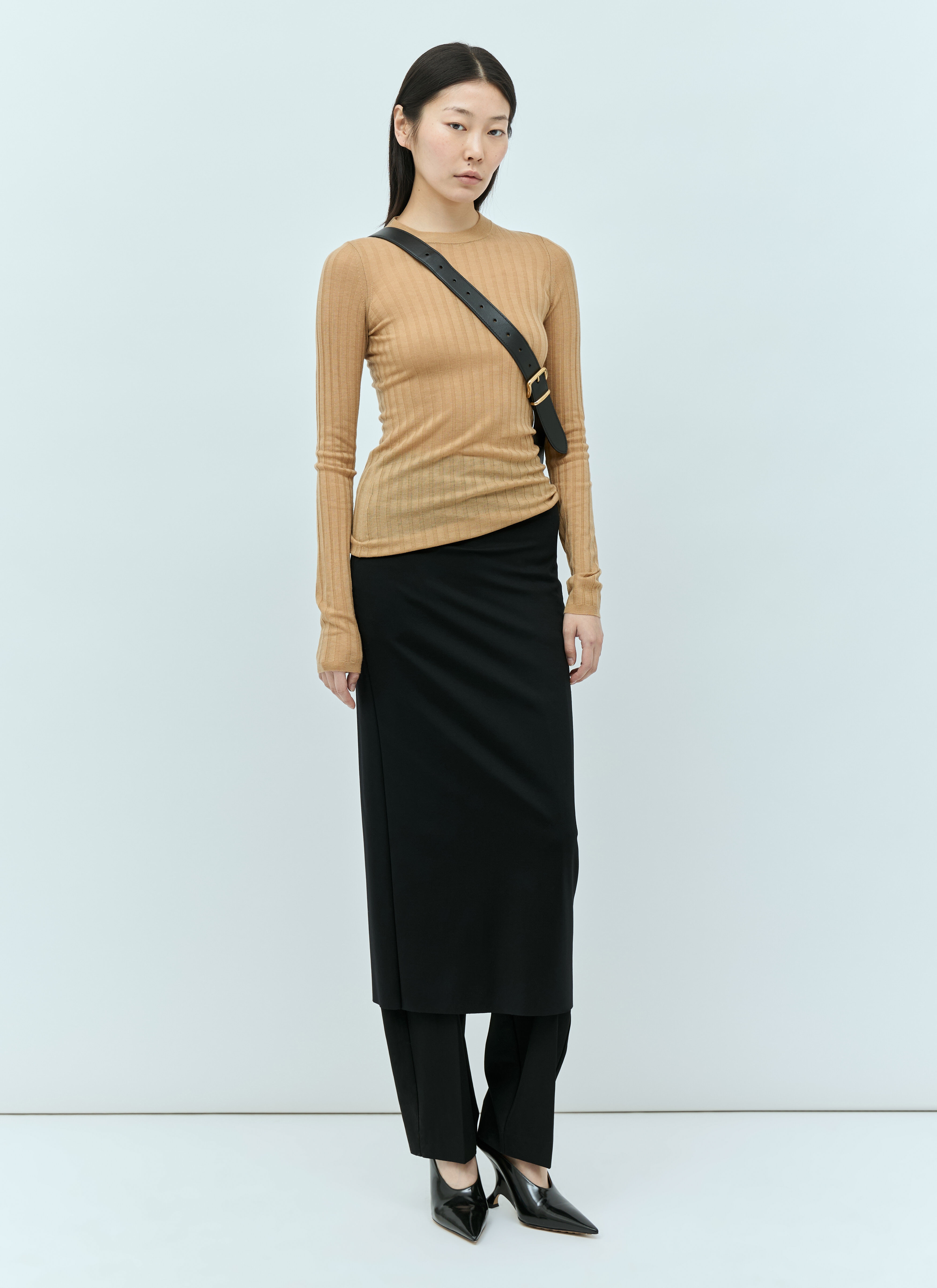 Ribbed Wool Sweater - 3