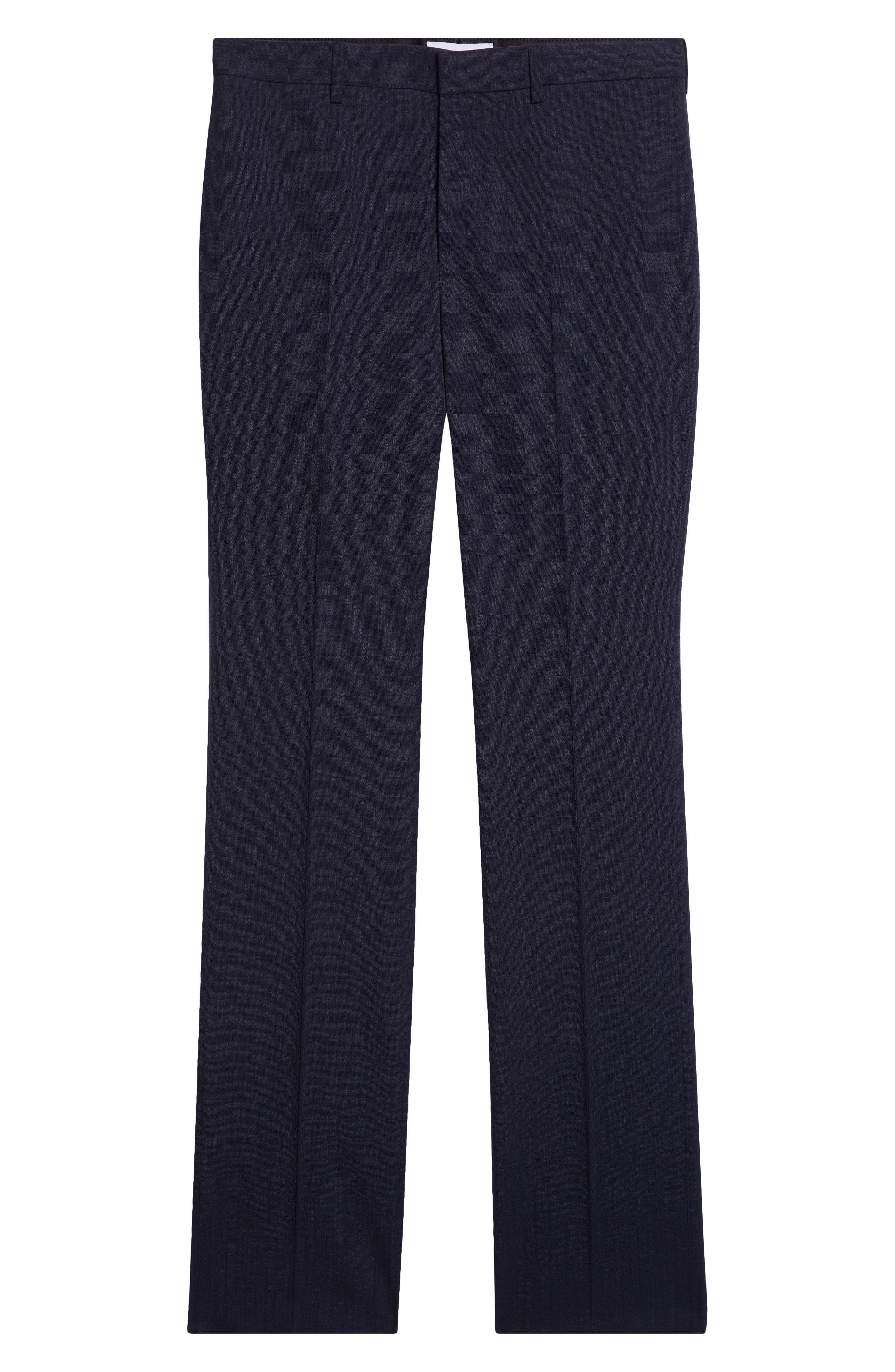 Givenchy Classic Fit Wool Trousers in Dark Blue at Nordstrom - 6