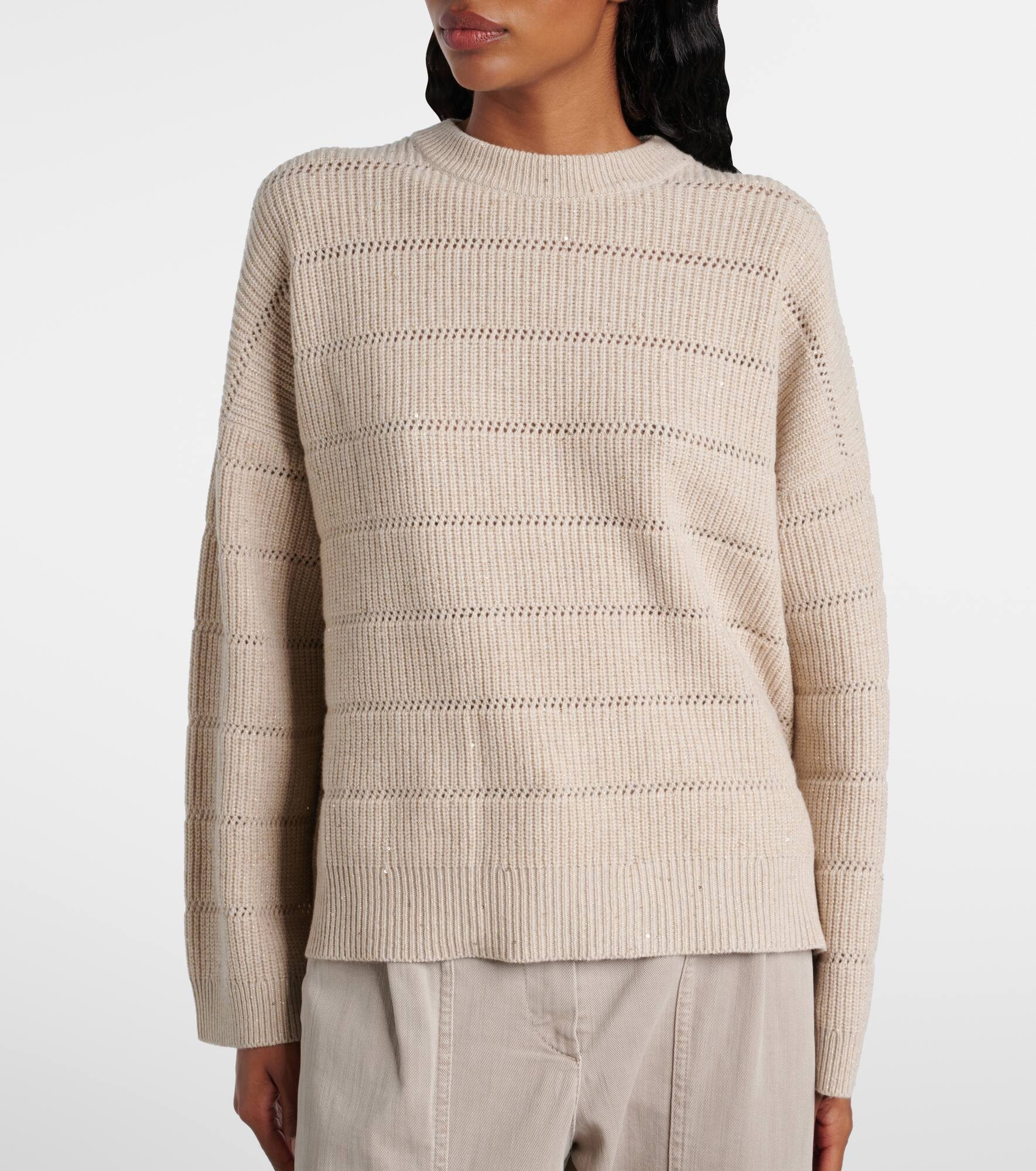 Cashmere and wool-blend sweater - 5