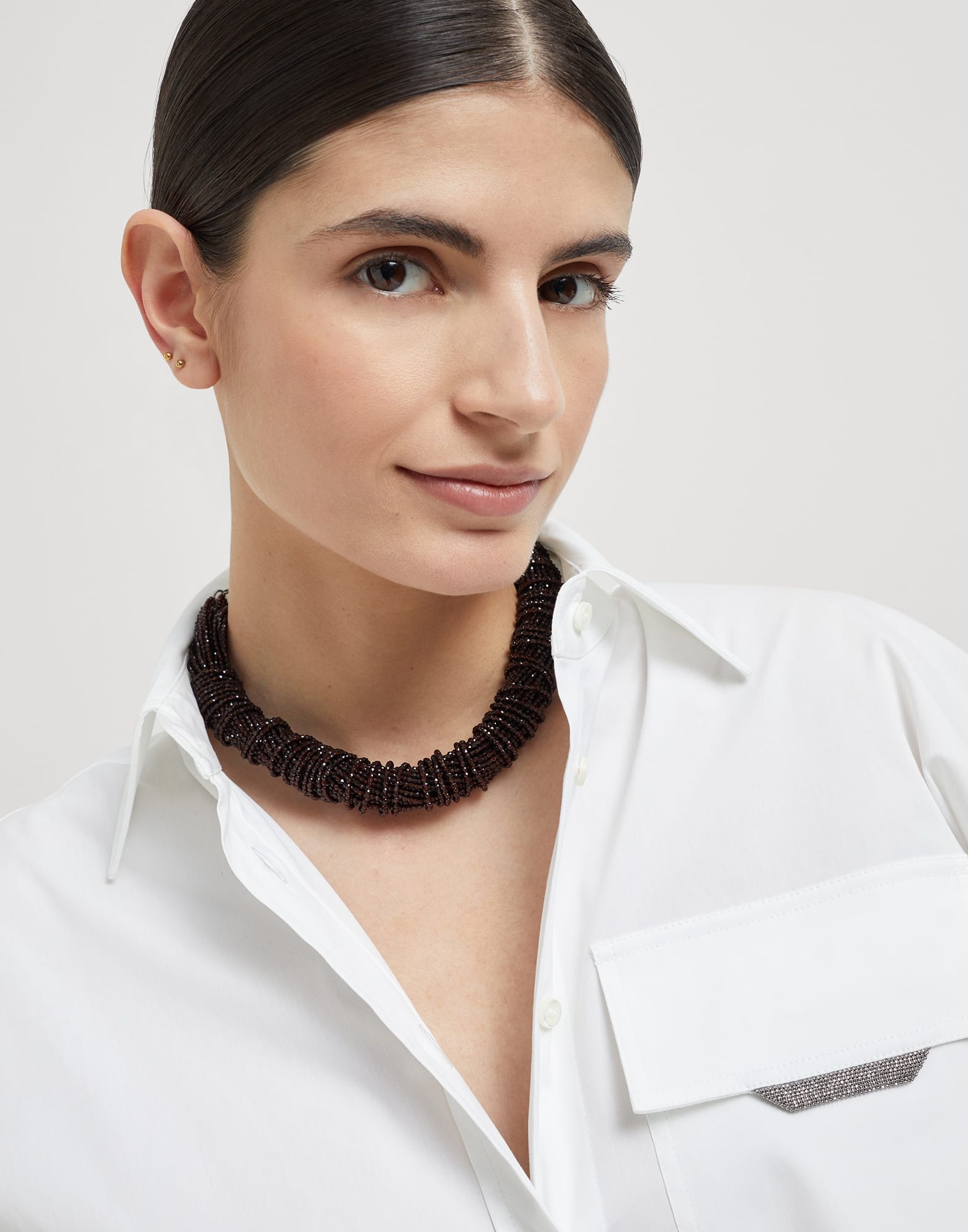 Vetro and Sterling Silver choker - 3
