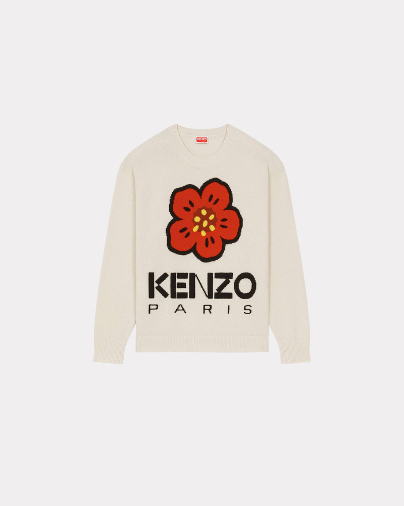 이름 * BOKE 꽃 Merino 모직 점퍼 1