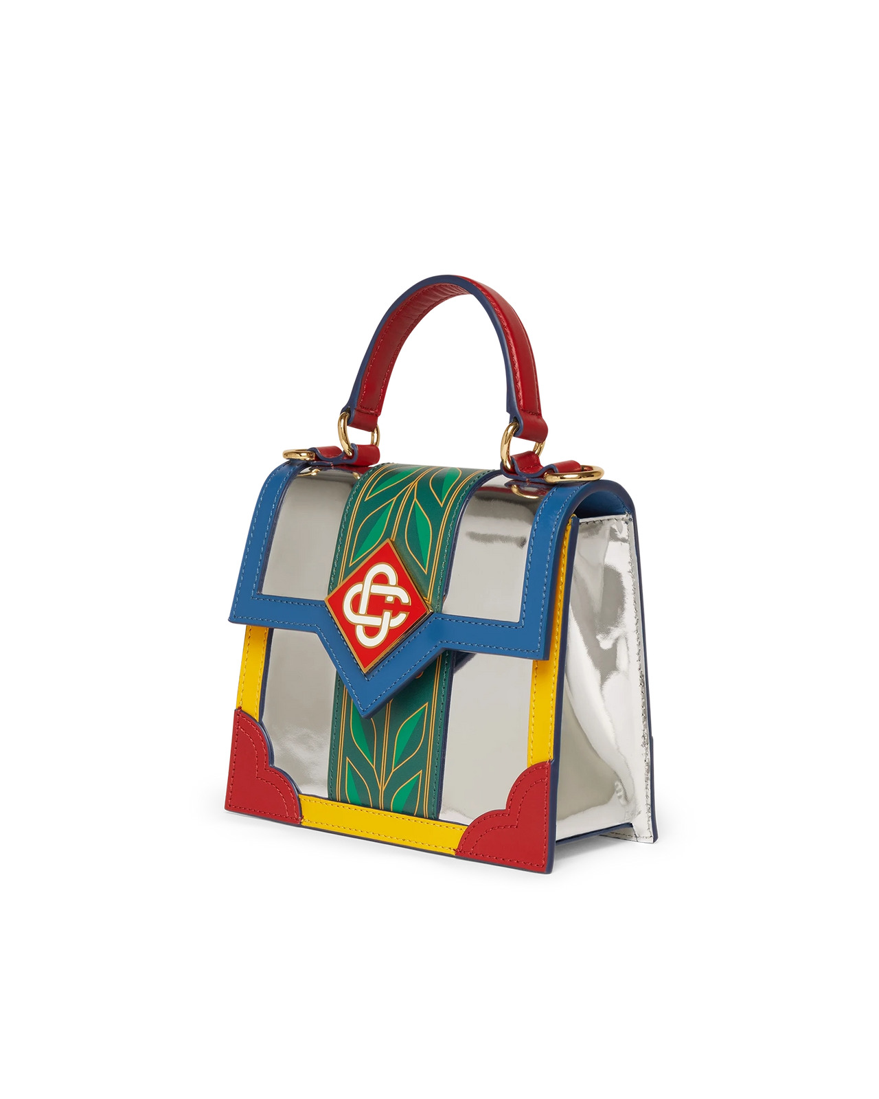 Chrome Laurel Mini Jeanne Bag | Casablanca Paris - 2