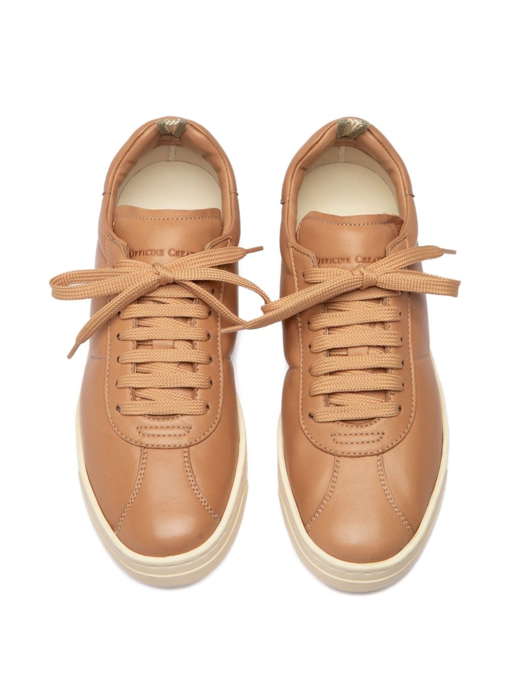 leather lace-up sneakrs - 3