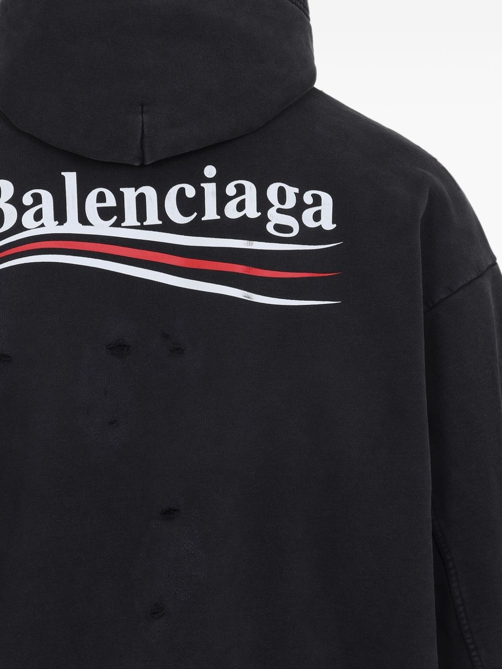logo cotton hoodie - 4