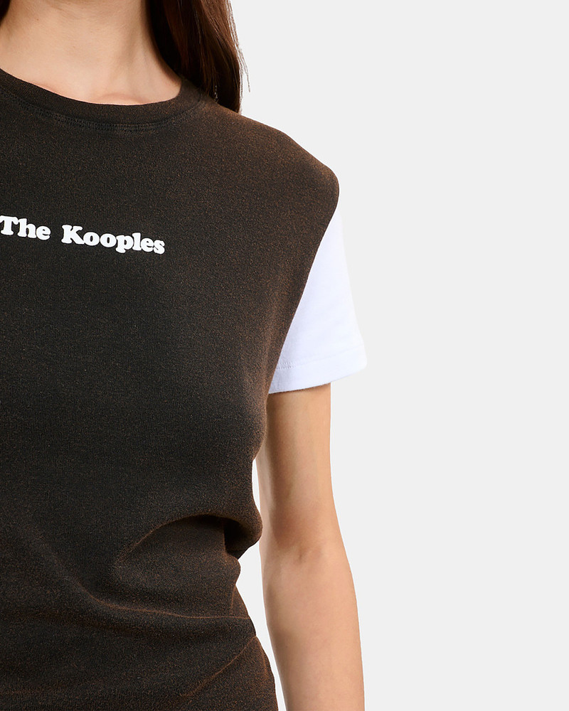 DARK BROWN LOGO T-SHIRT 6