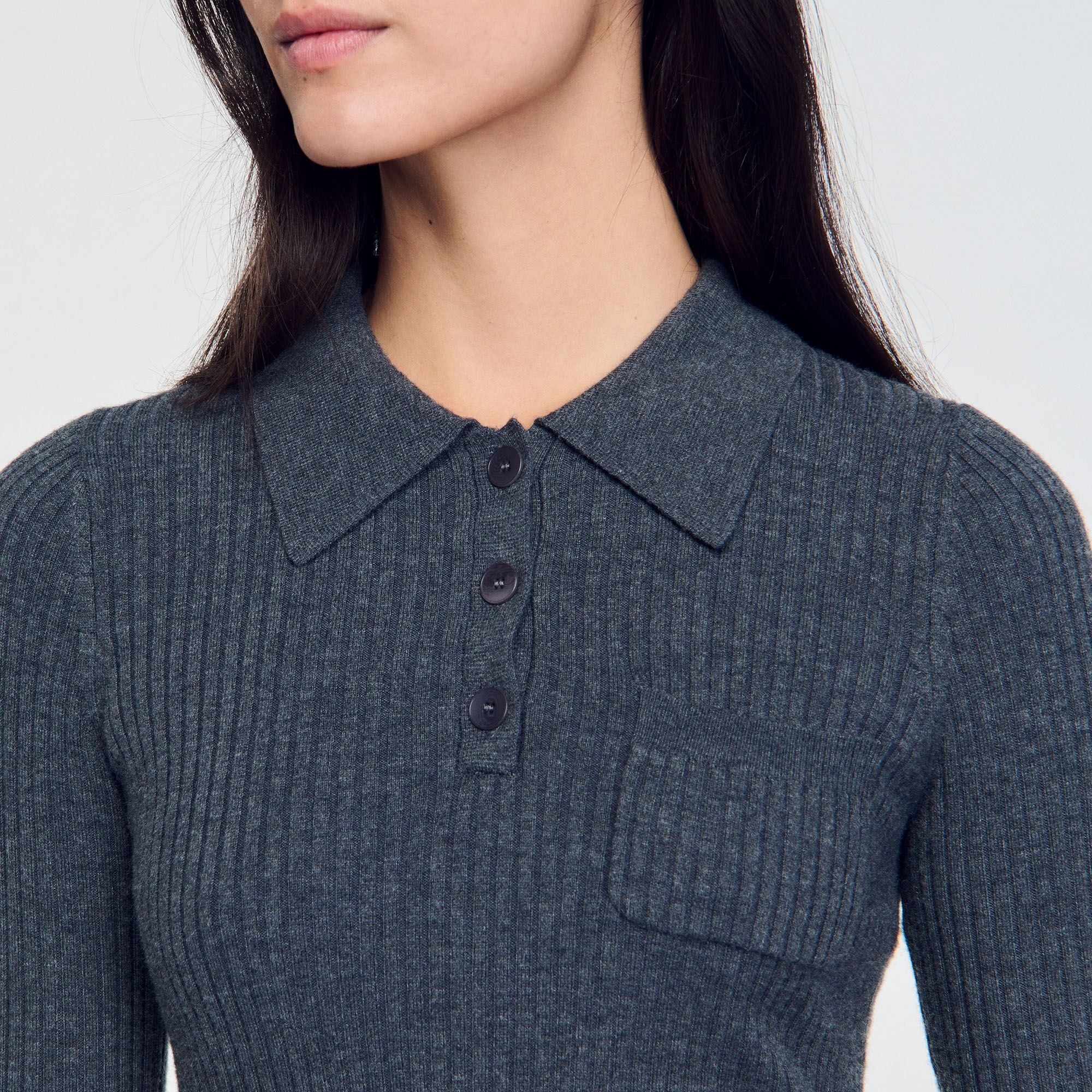 RIB KNIT SWEATER - 4