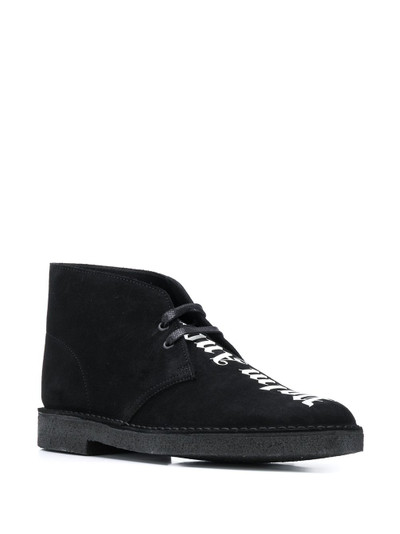 Palm Angels logo desert boots outlook