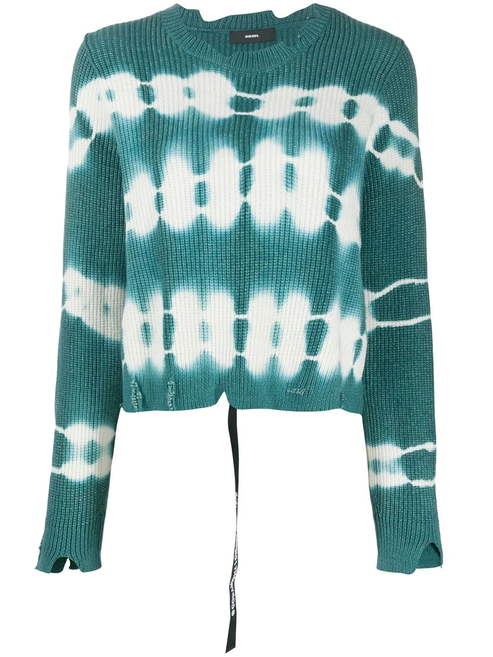 tie-dye fine-knit jumper - 1