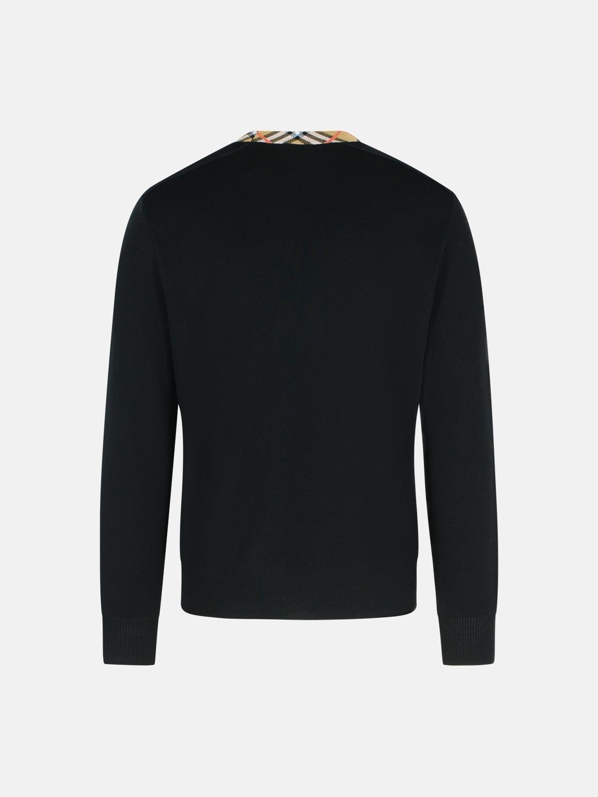 'MICHAEL' BLACK WOOL SWEATER - 3
