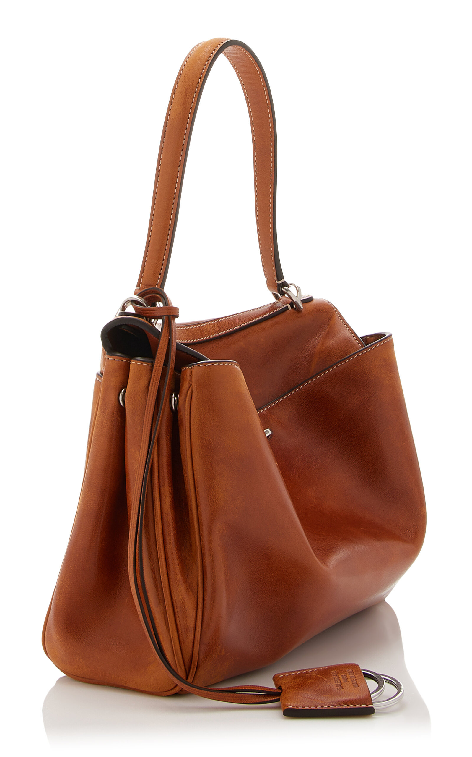 Rodeo Small Leather Top Hande Bag brown - 4