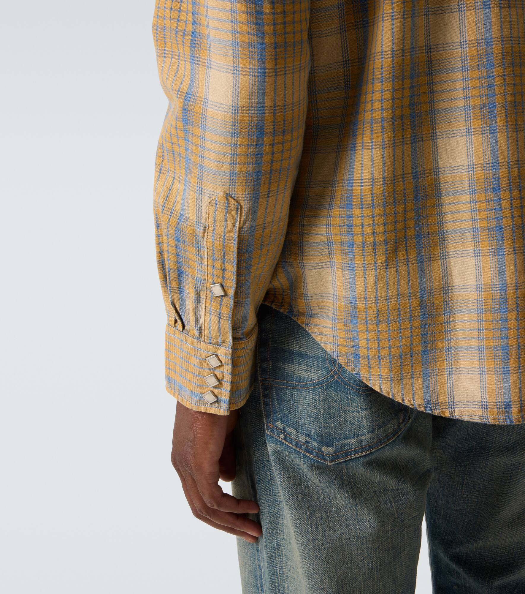 Plaid cotton Western shirt - 6