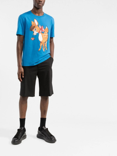 Moschino deer-print organic-cotton T-shirt outlook