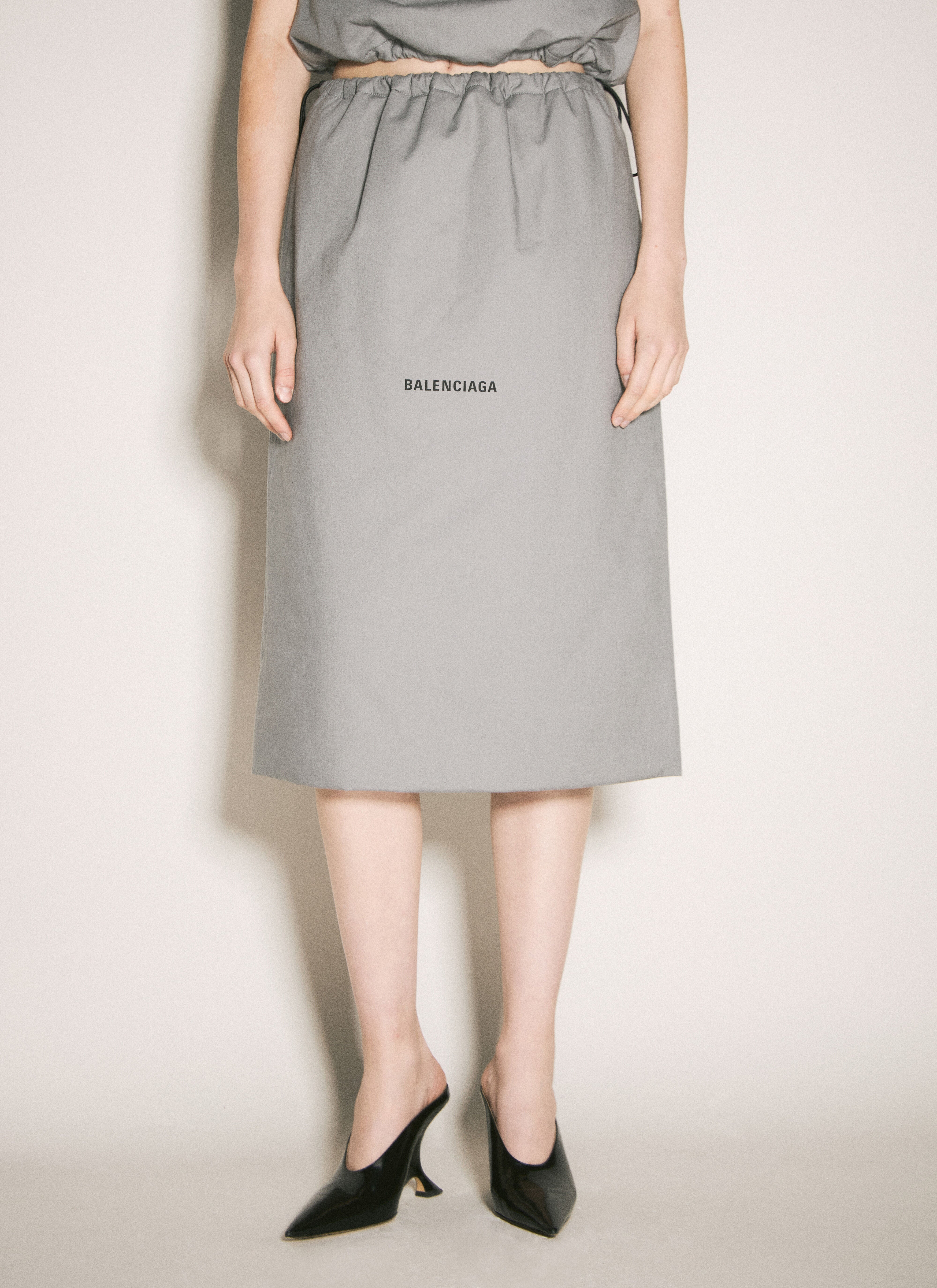 スカート BALENCIAGA Women Skirts 834169 TSVC9 1300 HEATHER GREY Women's Laurel Classic Football Shorts Mini Skirt in Heather