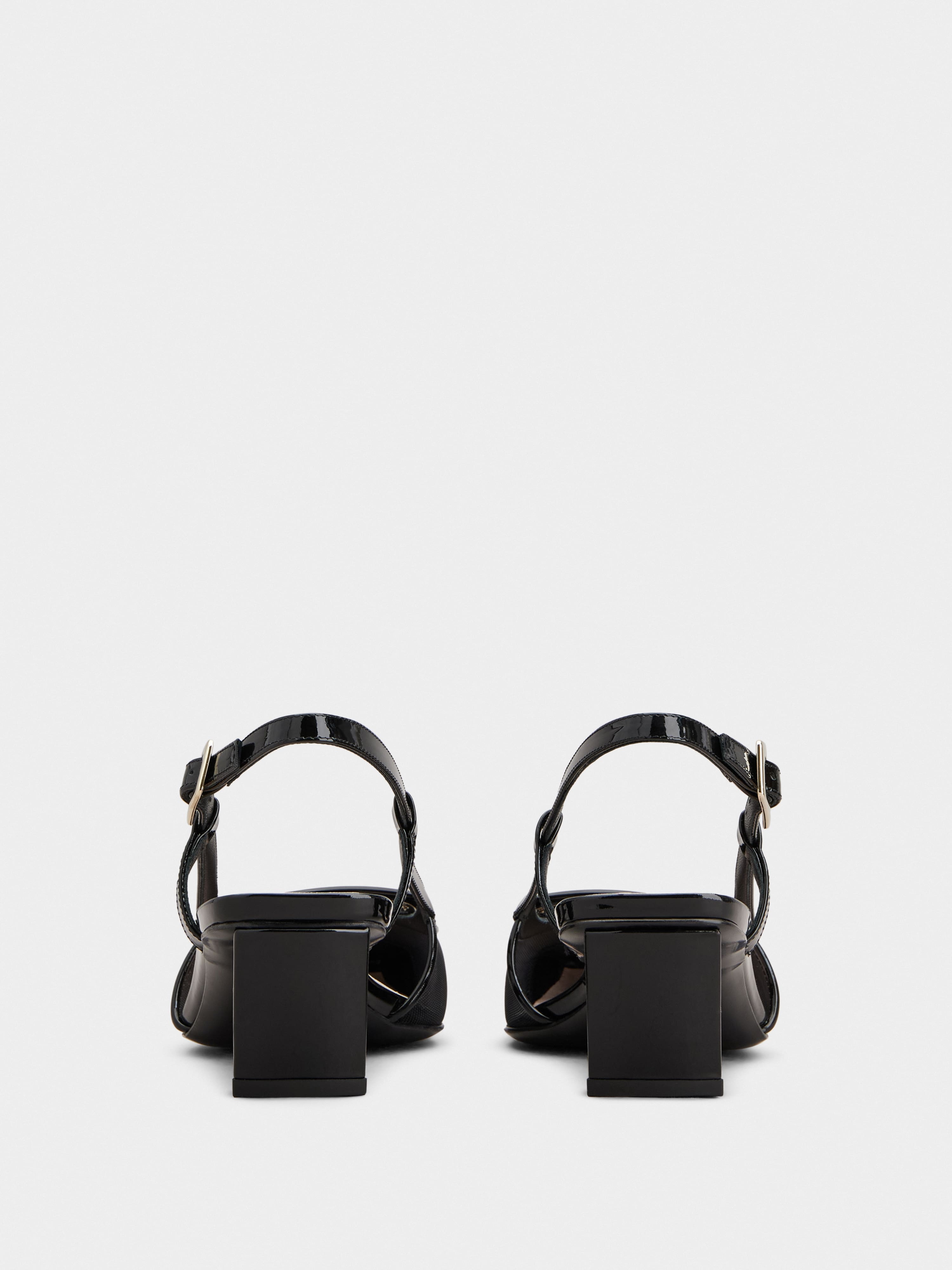 Belle Vivier Slingback Pumps in patent leather - 5